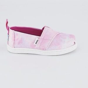 Toms Alpargata Pink Tie Dye Tiny Sneakers-Size 4